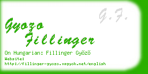 gyozo fillinger business card